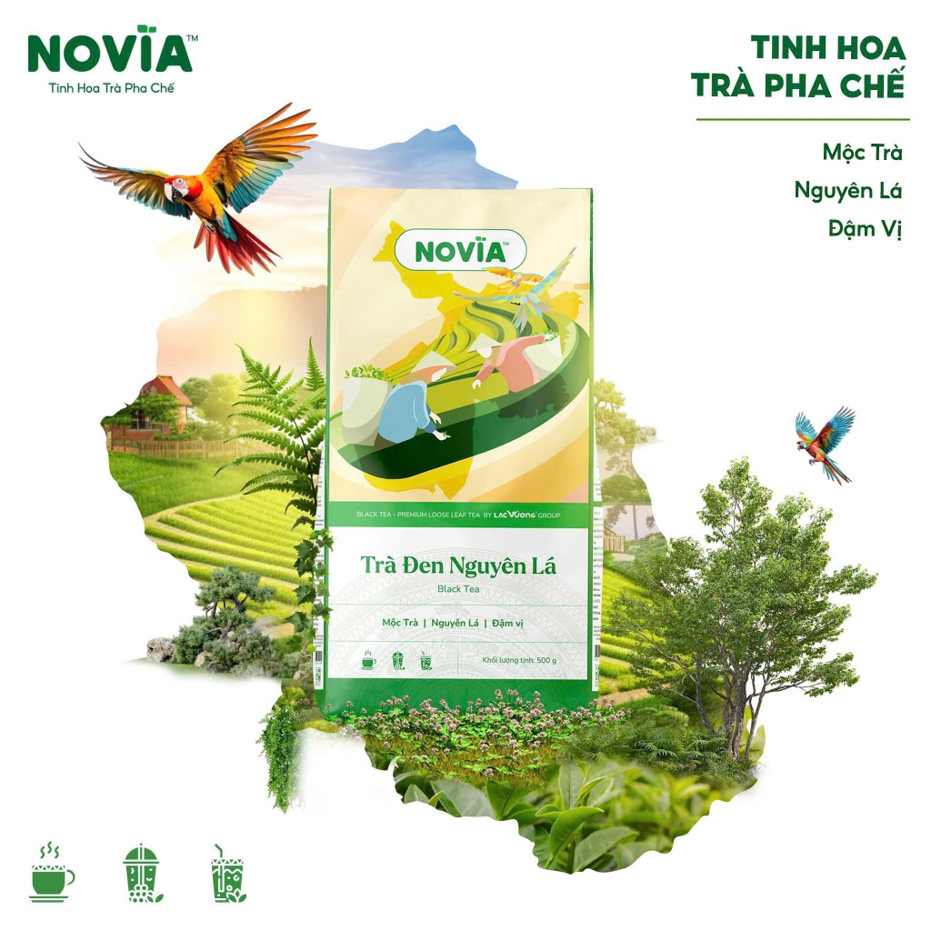 TRÀ ĐEN NGUYÊN LÁ NOVIA ( 500G )