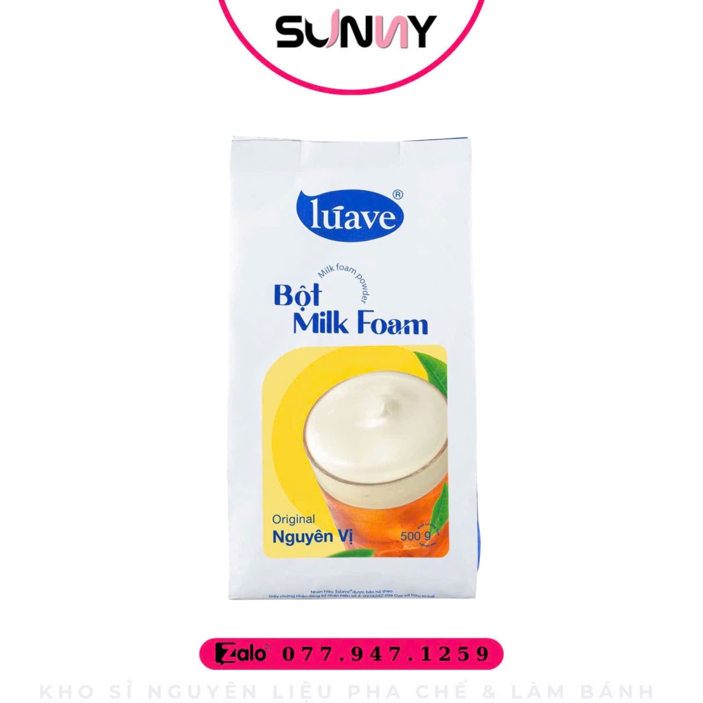 BỘT MILK FOAM - LUAVE - NGUYÊN VỊ | THÙNG 20 GÓI
