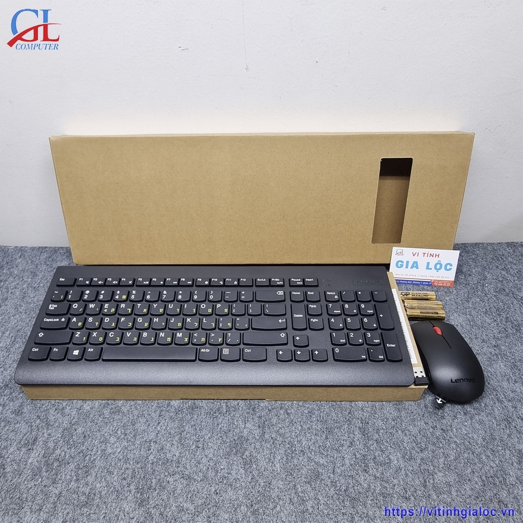 Combo Phím Chuột không dây Lenovo Essential Wireless (Đen) | Vi Tính Gia Lộc Combo Phím Chuột không dây Lenovo Essential Wireless (Đen) | Vi Tính Gia Lộc