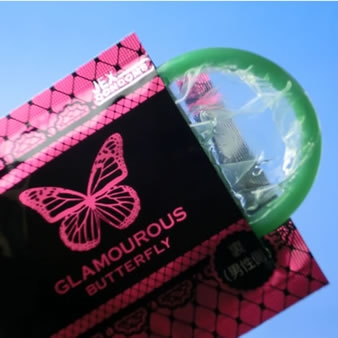 Bao cao su Jex Glamourous Butterfly Moist/ Hot - Hộp 1 cái
