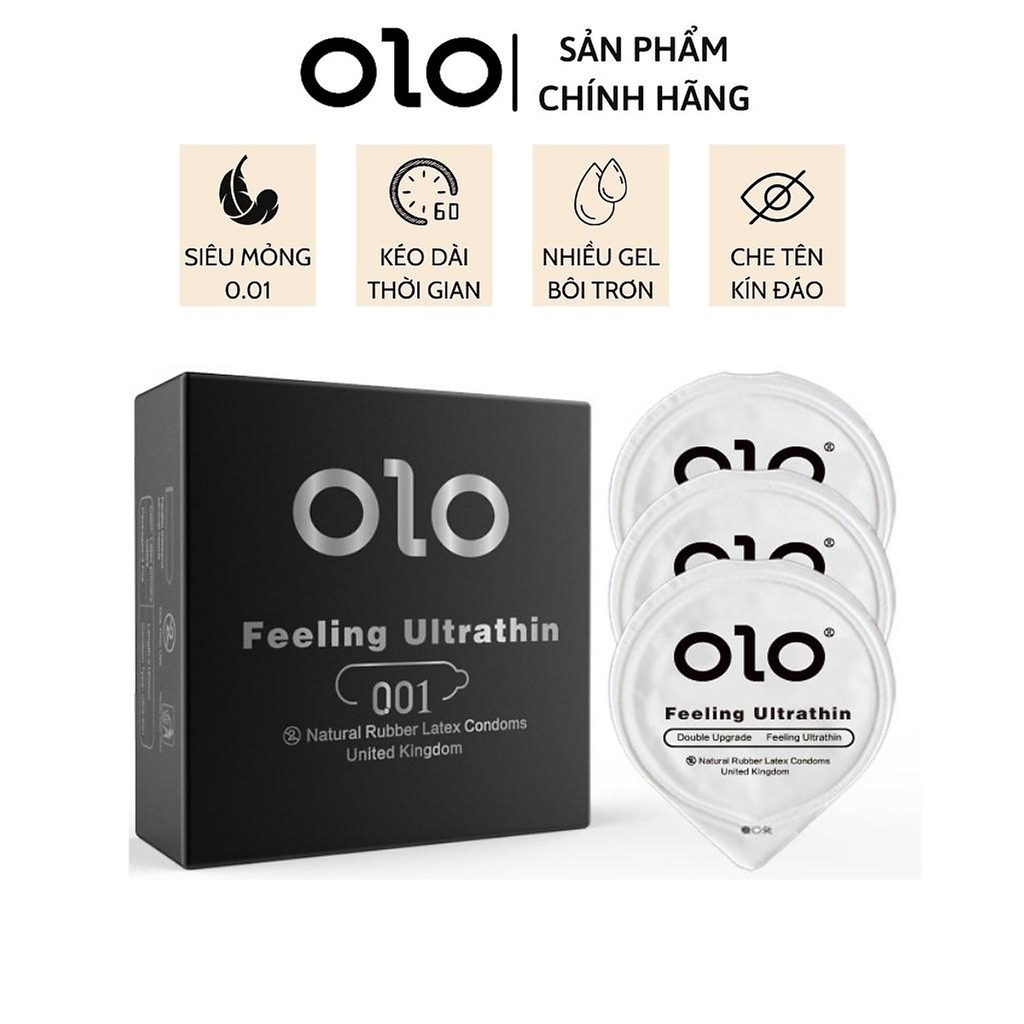 Bao cao su siêu mỏng OLO Feeling Ultrathin 001