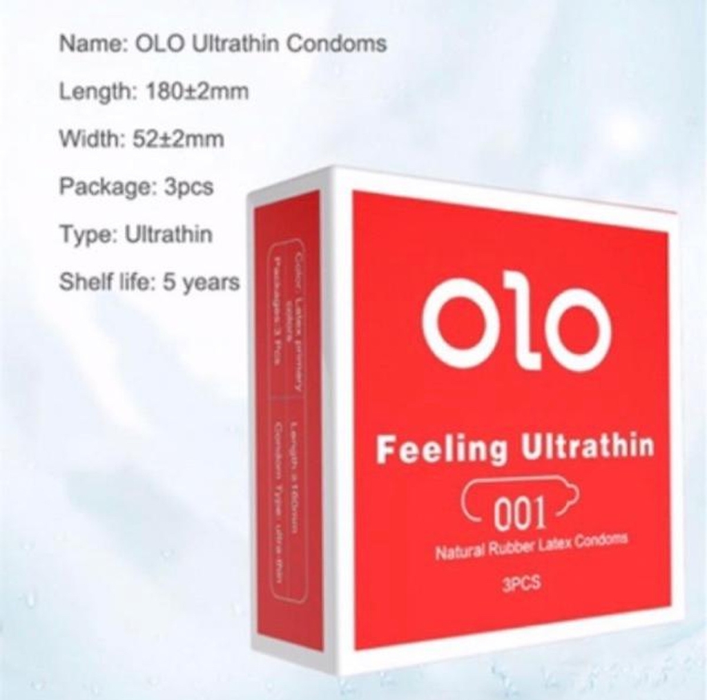 Bao cao su siêu mỏng, gel ấm OLO Passionate Factor 001