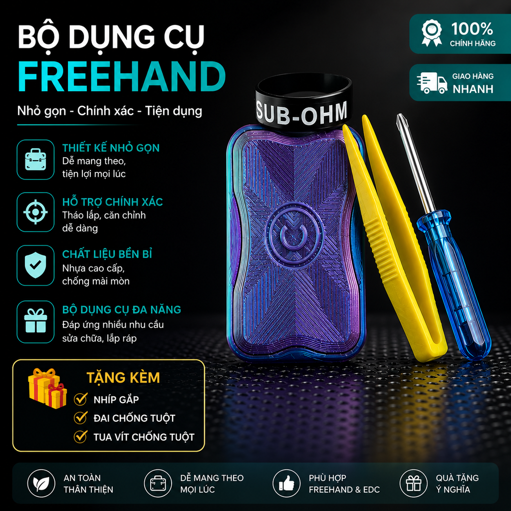 EDC Freehand CHUNEDC 6x8 (X3 tốc độ)- Fidget Toy Nam Châm Giảm Stress Đồ Chơi EDC