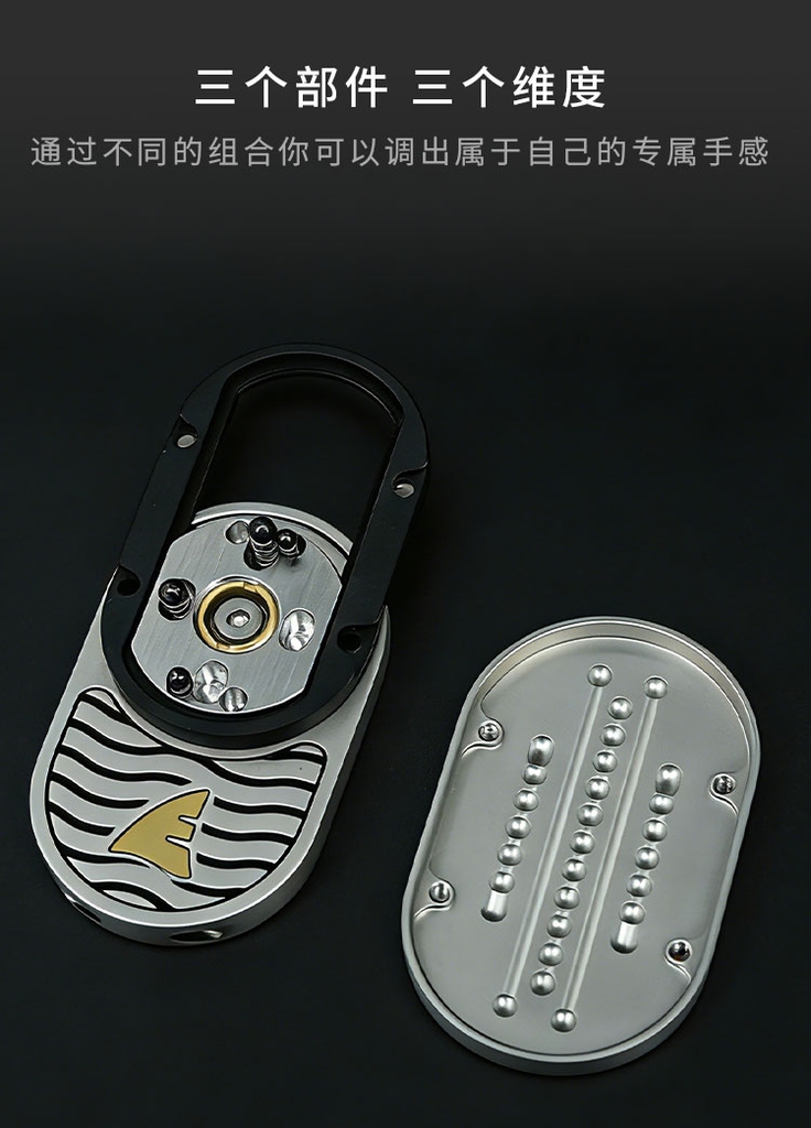 Fidget Spinner Shark HaLoo EDC Chính Hãng -  Màu Bạc