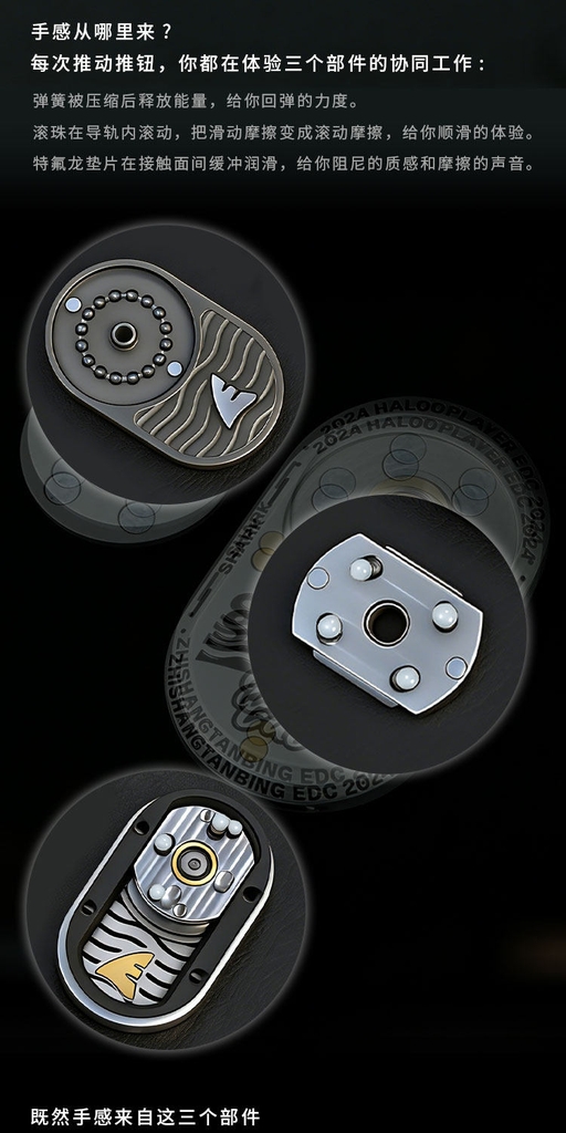 Fidget Spinner Shark HaLoo EDC Chính Hãng -  Màu Bạc