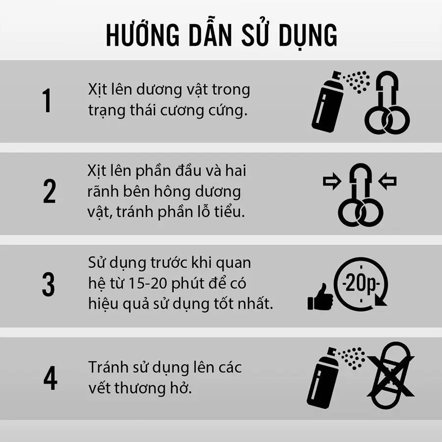 Chai xịt Long Time kéo dài thời gian quan hệ