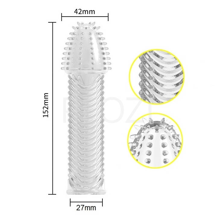 Bao cao su đôn Baile Basaltic Crystal Sleeves - 2,7cm (Hộp màu nâu)