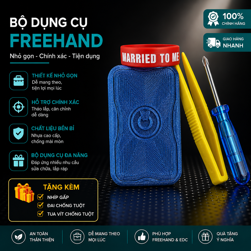 EDC Freehand CHUNEDC 6x8 Phiên bản BLUE – BEGINNER