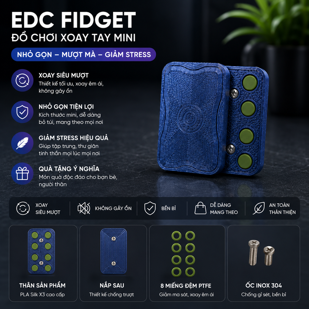 EDC Freehand CHUNEDC 6x8 Phiên bản BLUE – BEGINNER