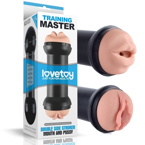 Cốc thủ dâm 2 đầu Lovetoy Training Master Double Side Stroker Mouth and Pussy