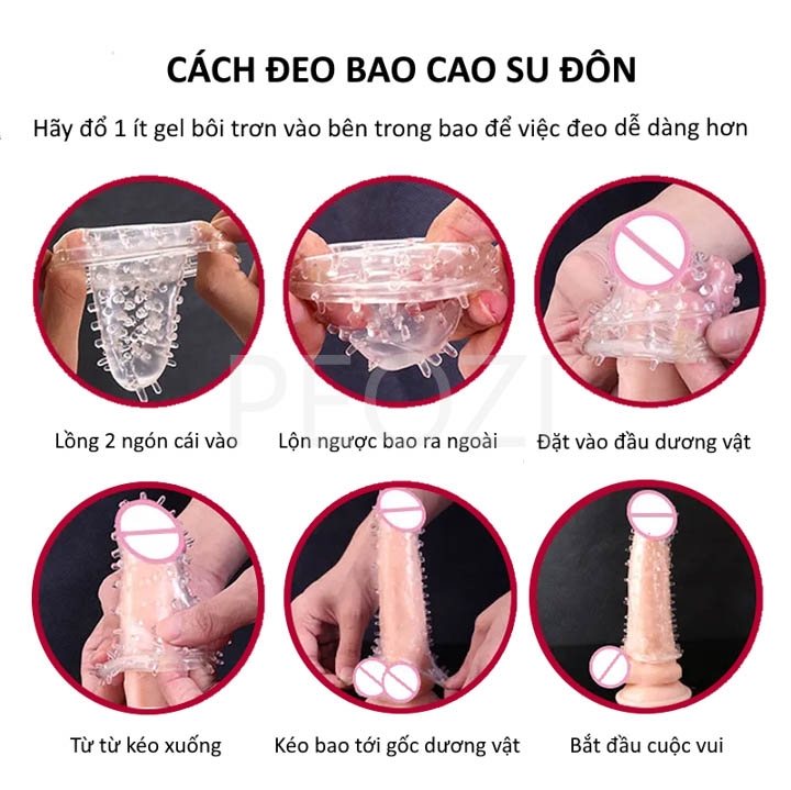 Bao cao su đôn rung Aichao - Hộp màu cam