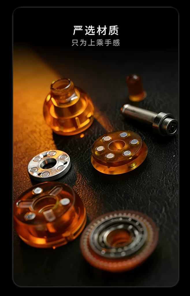 Spinner Hồ Lô Haloo Player loại lớn Phiên Bản Nắp và Đế Xoay Nam Châm - Chất liệu PEI