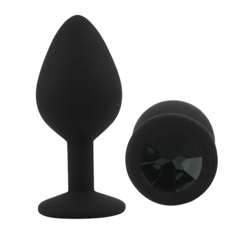 Phích cắm hậu môn đính đá PZANAL96 - Size M - Crystal Butt Plug