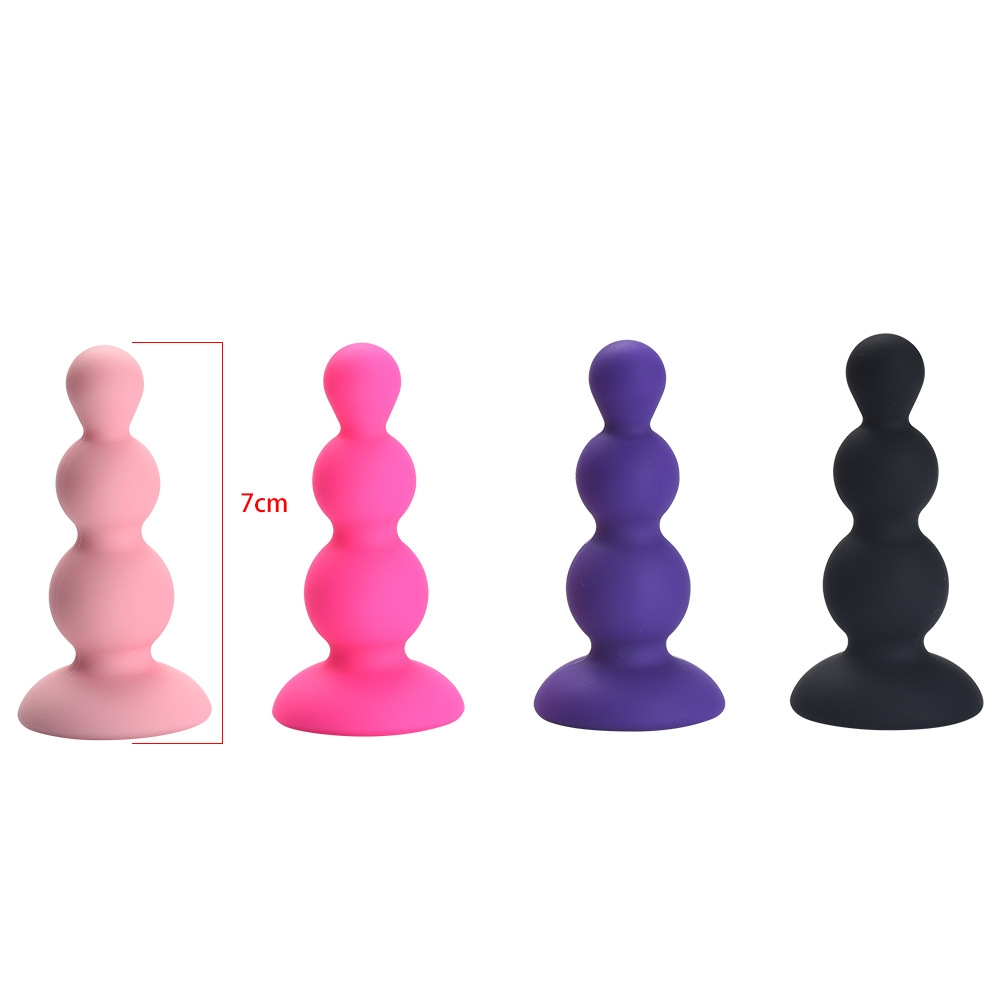 Phích cắm hậu môn hạt tròn đính đá NLD06 - Crytal butt plug