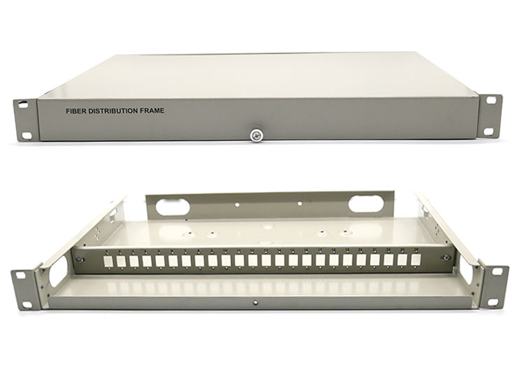 Hộp phối quang ODF 12FO bắt rack  full phụ kiện