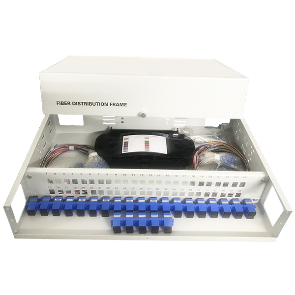 Hộp phối quang ODF 48FO bắt rack full phụ kiện