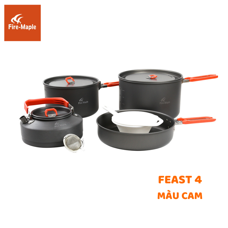 BỘ NỒI NẤU ĂN DÃ NGOẠI, CẮM TRẠI FIRE MAPLE FEAST 4