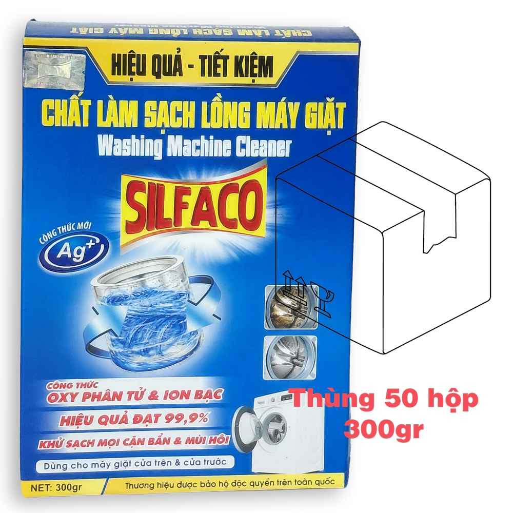 Bột tẩy lồng máy giặt SILFACO 300gr