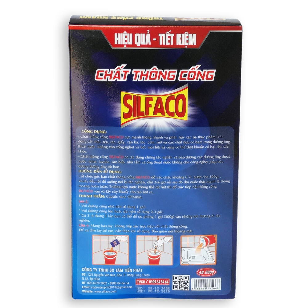 Bột thông cống SILFACO 300gr