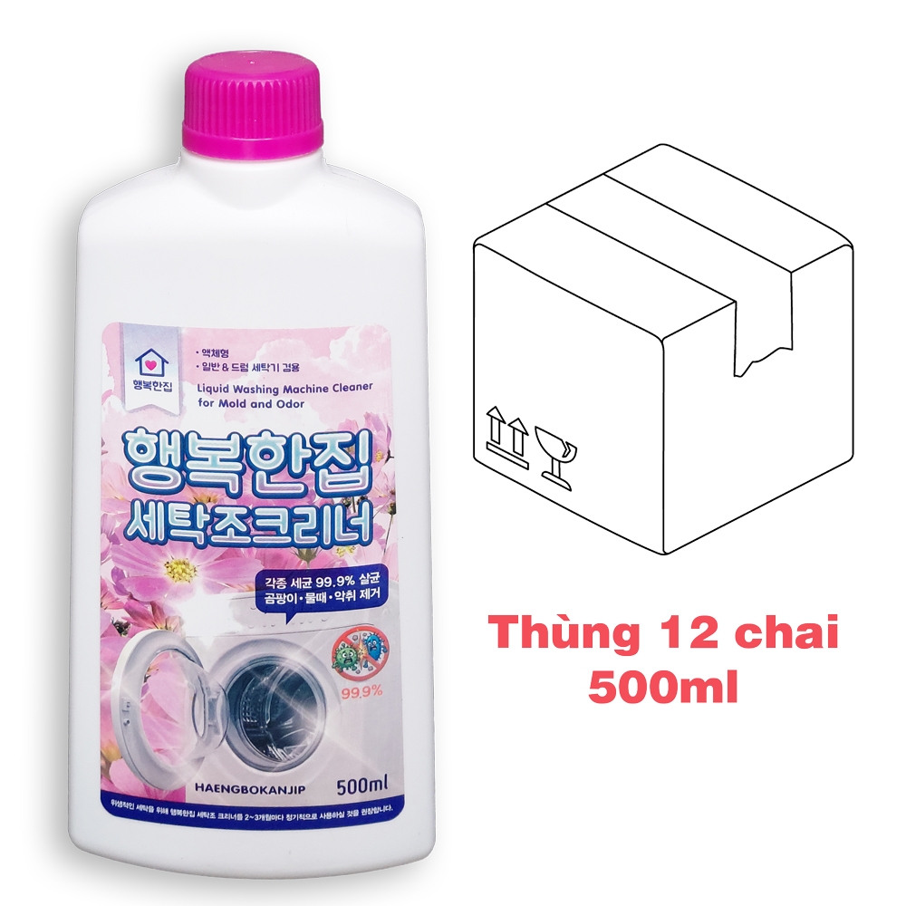 Chai tẩy nấm mốc & khử mùi lồng máy giặt HAENGBOKANJIP 500ml (Hàn Quốc)