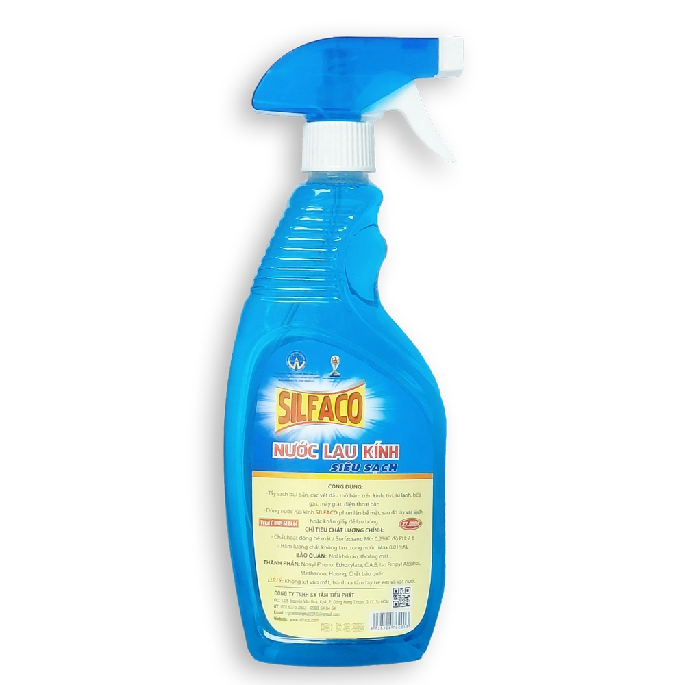 Nước lau kính SILFACO 650ml