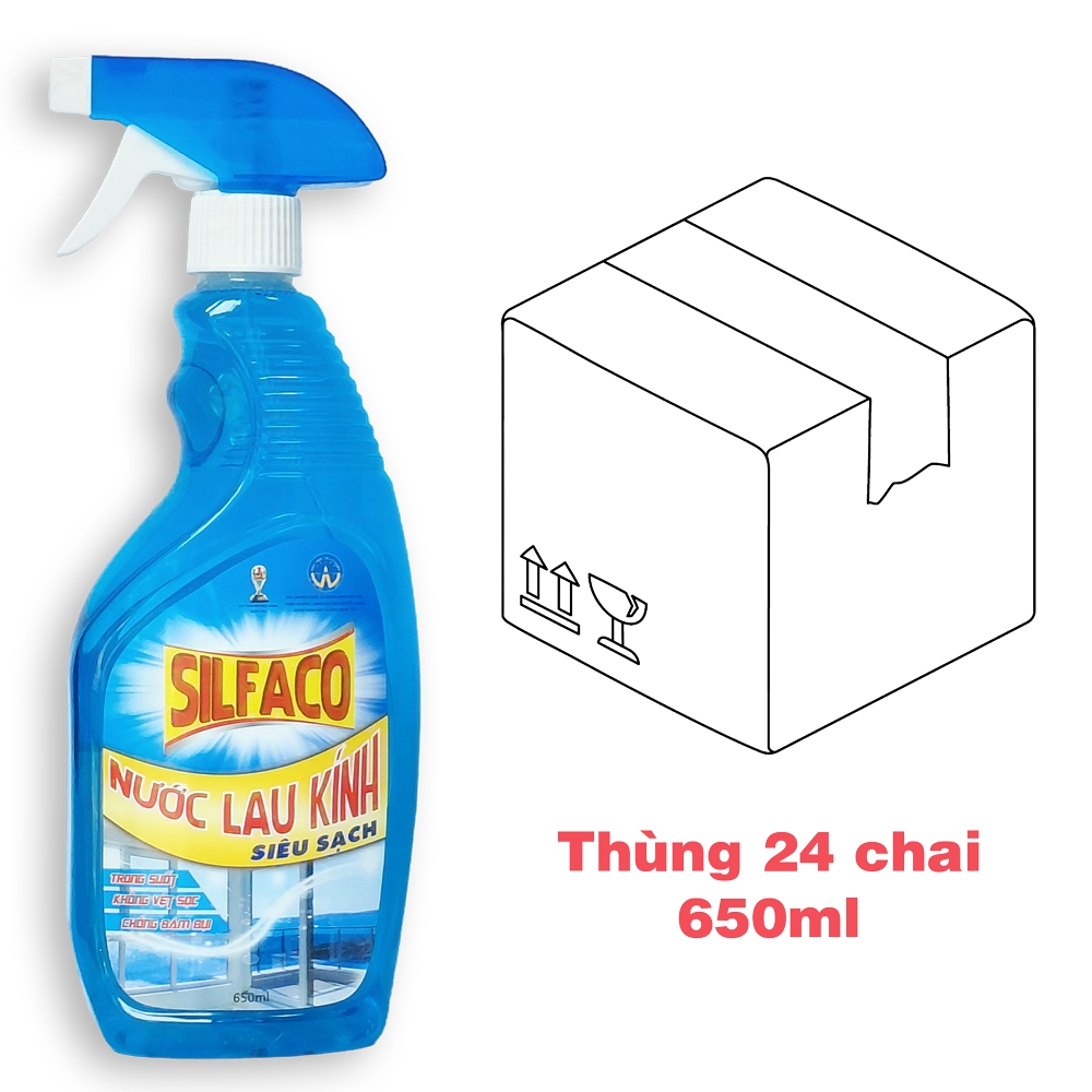 Nước lau kính SILFACO 650ml