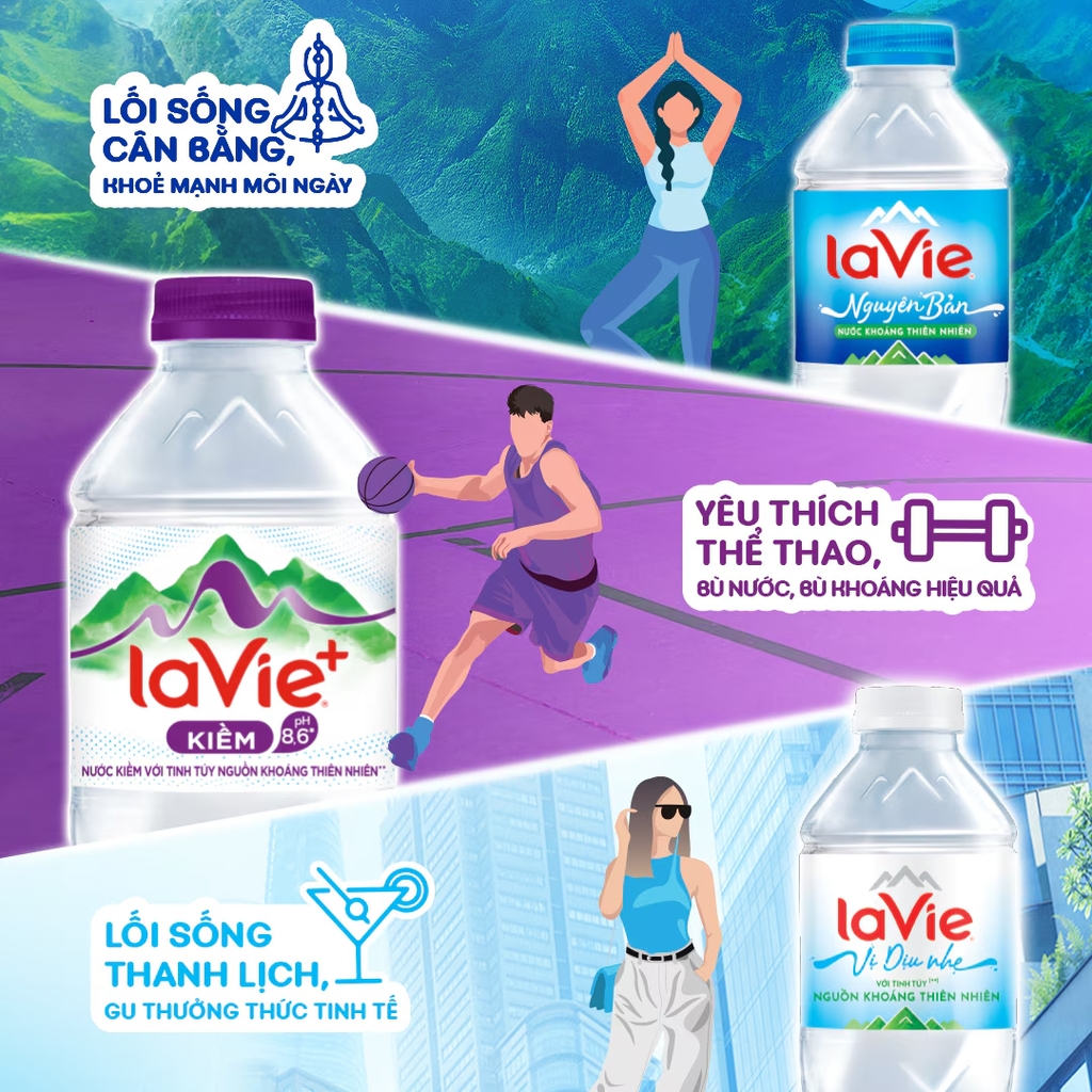Nước Lavie+ Kiềm 500ml