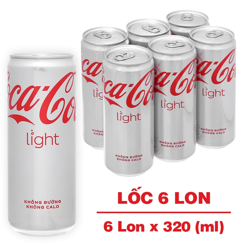 Nước ngọt Coca Cola Light 320ml (Không đường)