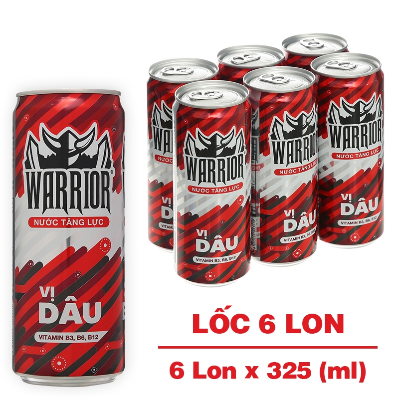 Nước tăng lực Warrior hương dâu 325ml