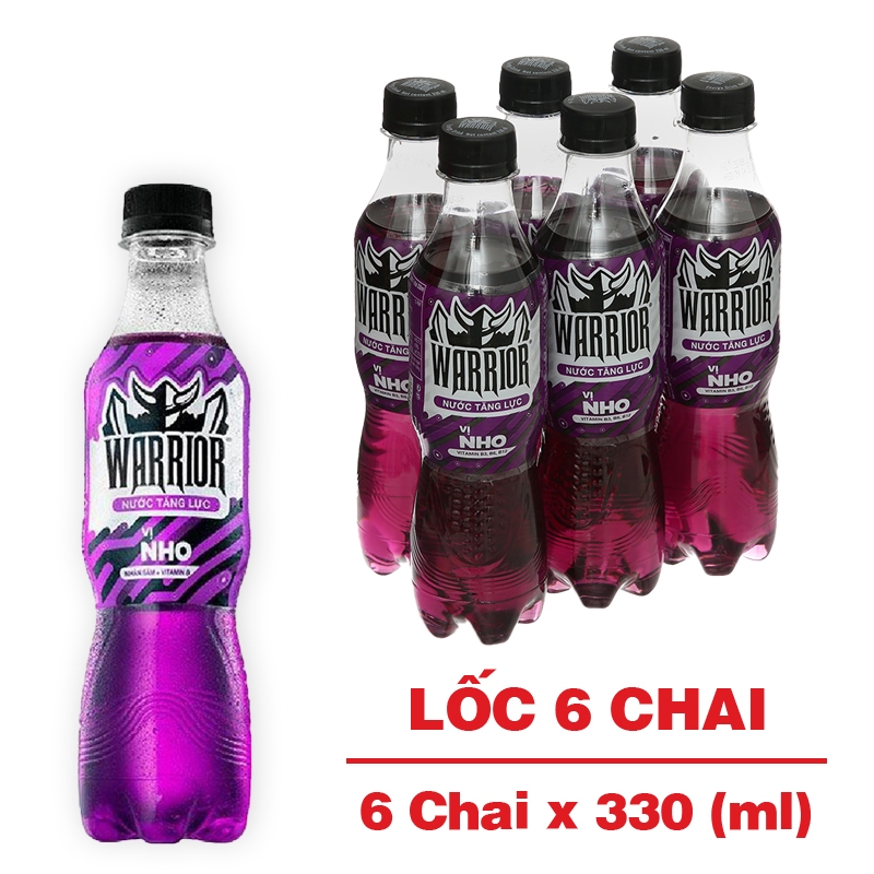Nước tăng lực Warrior hương nho 330ml