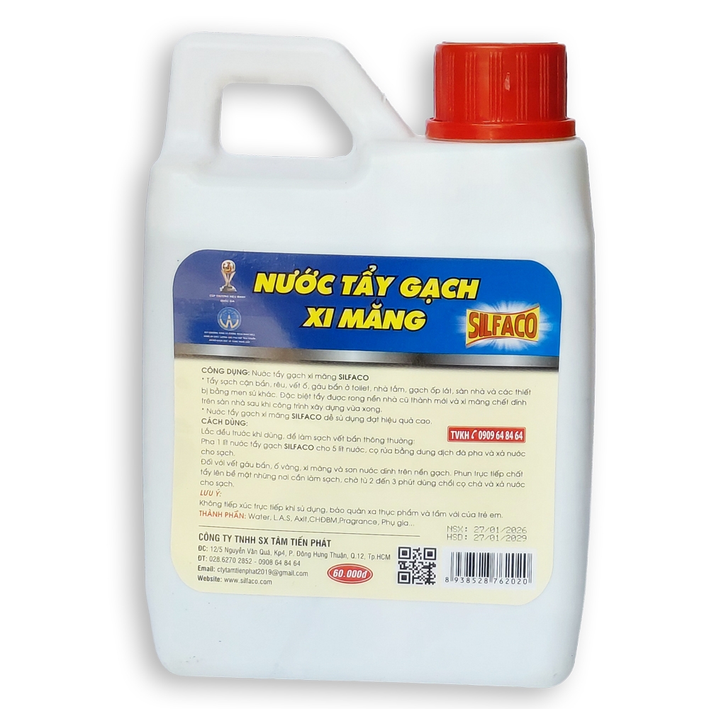 Nước tẩy xi măng gạch SILFACO 1200ml