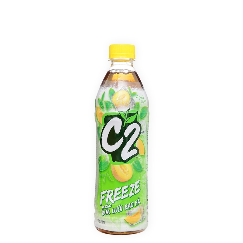 Trà đen C2 Freeze dưa lưới bạc hà 455ml