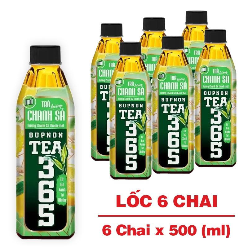 Trà Tea365 hương chanh sả 500ml