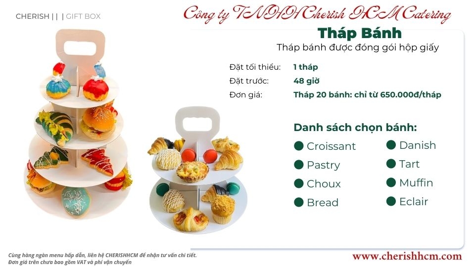 Khay giấy trưng bày bánh teabreak