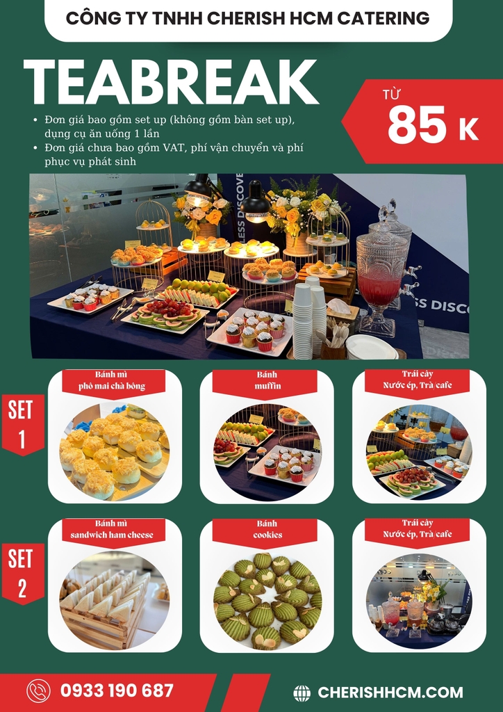 Teabreak - Set tiệc Breezy