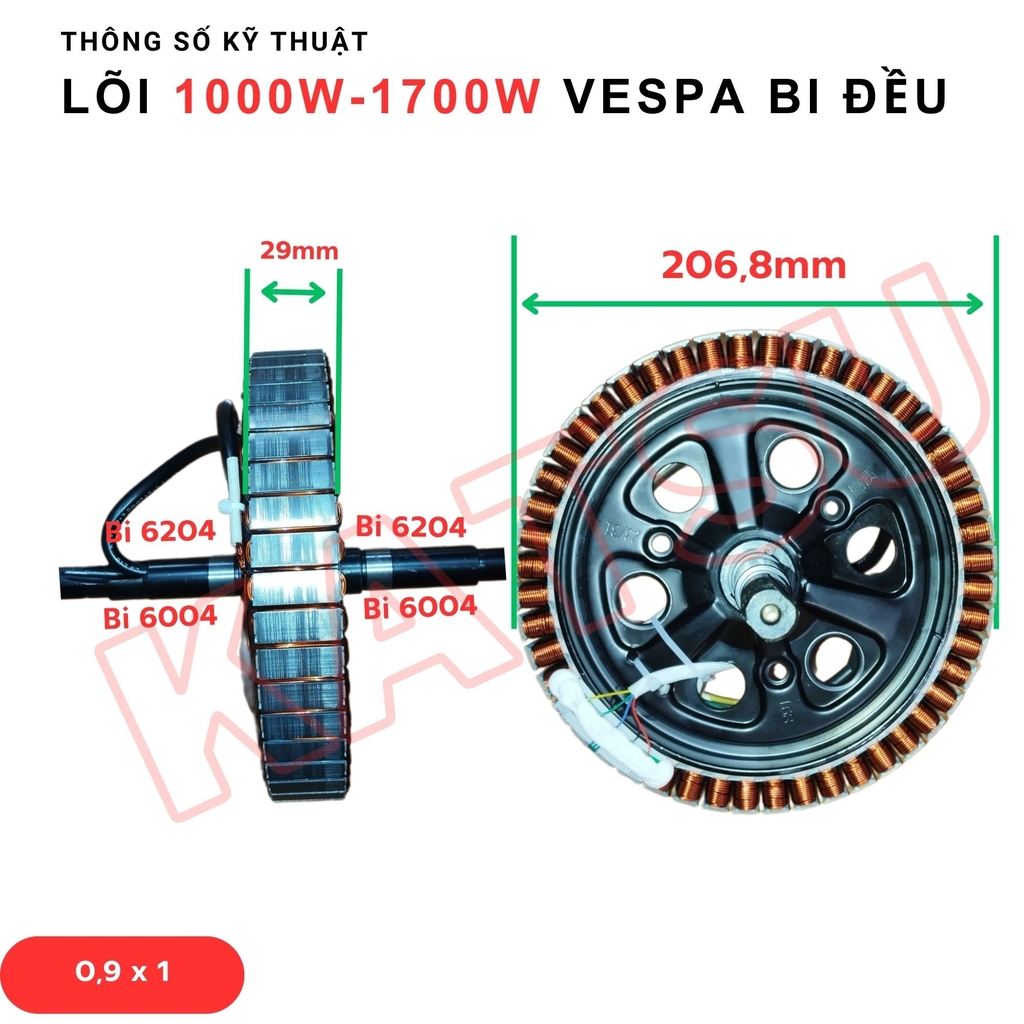 Lõi động cơ Vespa 1000w