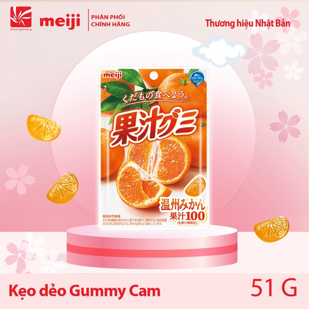 [ KẸO DẺO MEIJI ] Kẹo chính hãng Meiji Nhật Bản Gummy 54g