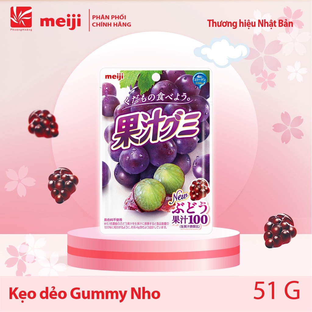 [ KẸO DẺO MEIJI ] Kẹo chính hãng Meiji Nhật Bản Gummy 54g