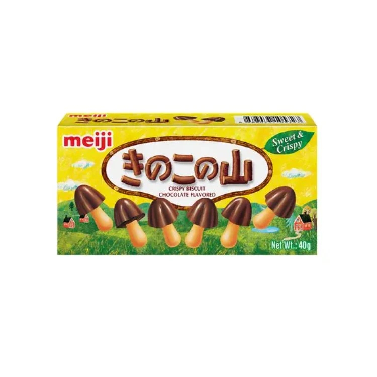 [CHOCOLATE MEIJI ] Bánh nấm phủ socola Chocorooms 2 vị Sữa/Dâu