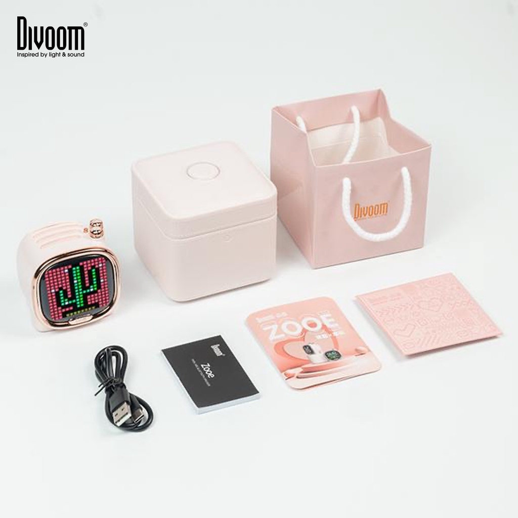 Loa Bluetooth Divoom Zooe màn hình LED 256 Full RG, thiết kế nhỏ gọn
