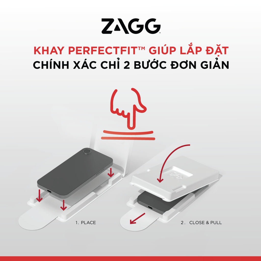 Kính dán màn hình iPhone 17 Series - ZAGG Elite Edge Privacy