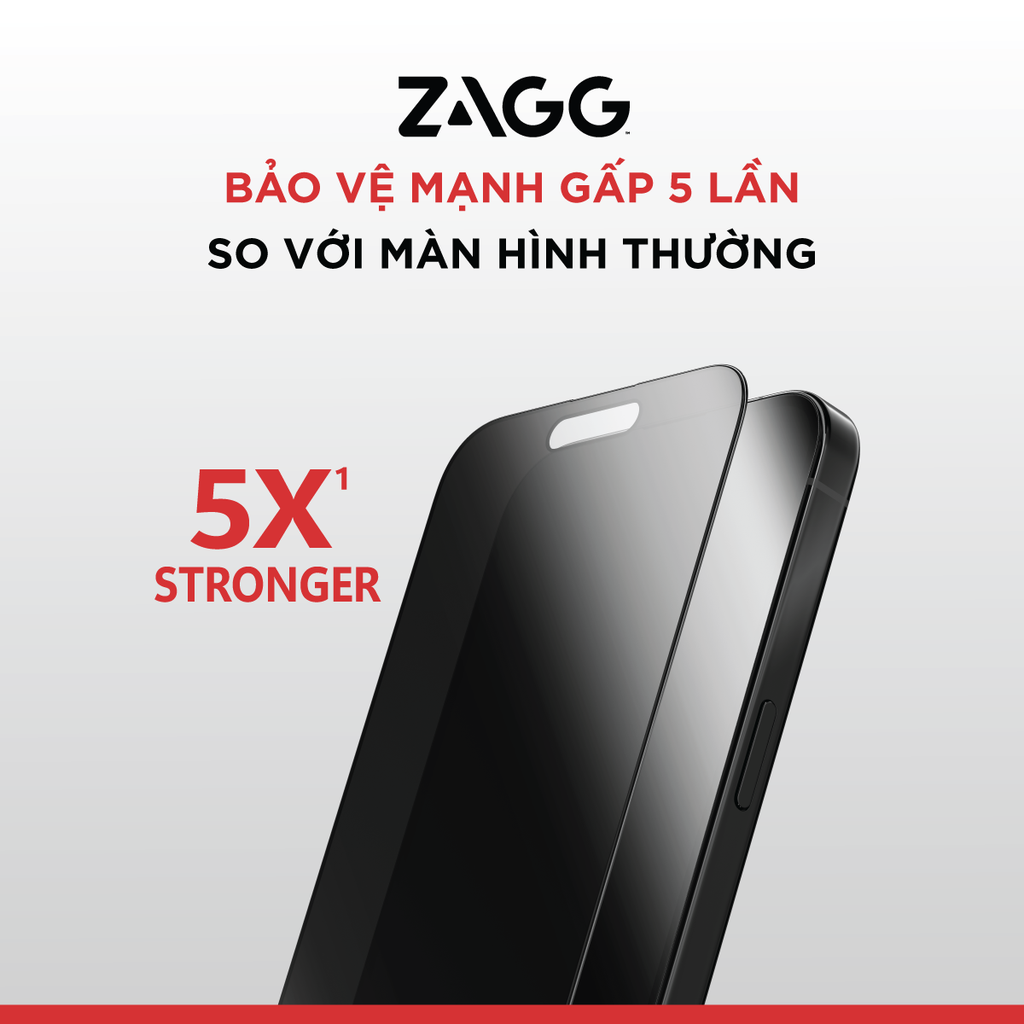 Kính dán màn hình iPhone 17 Series - ZAGG Elite Edge Privacy