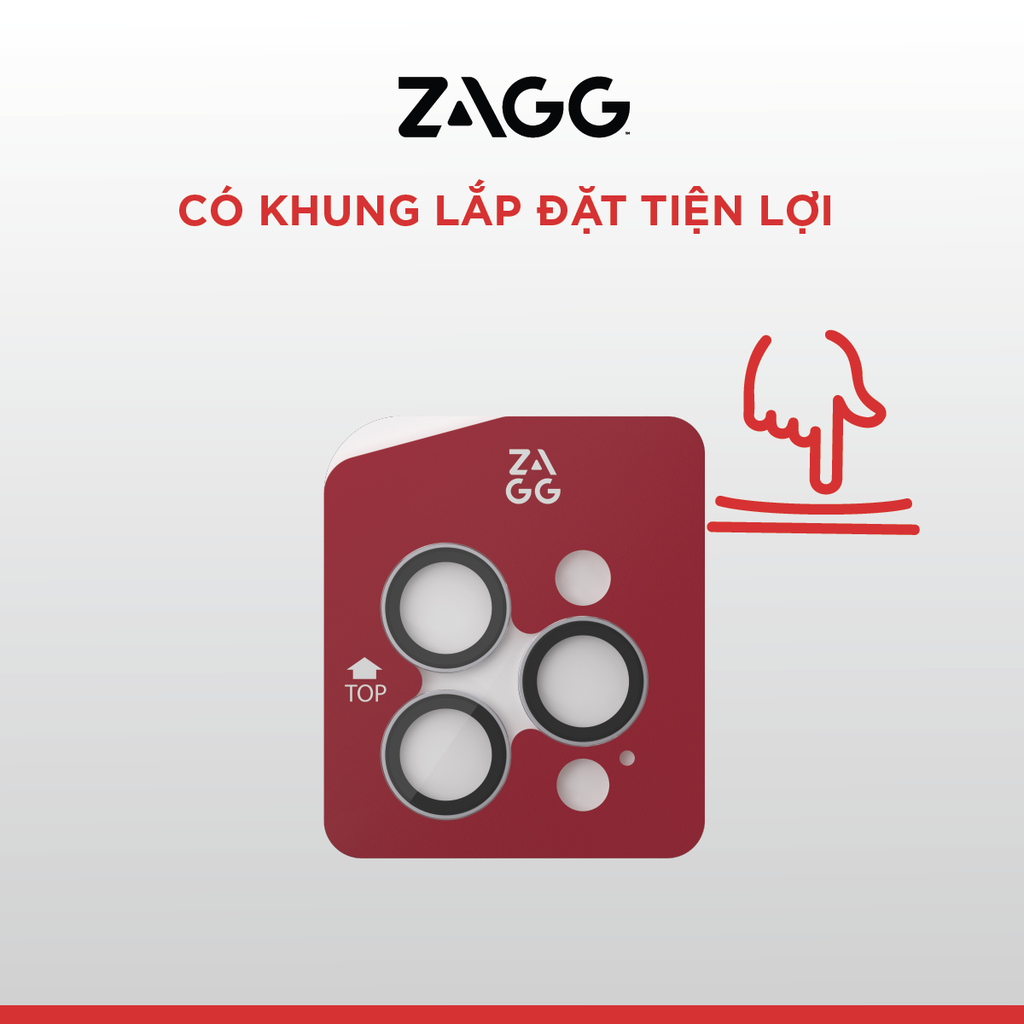 Kính gắn ngoài Camera iPhone 16-17 Series - ZAGG Premium