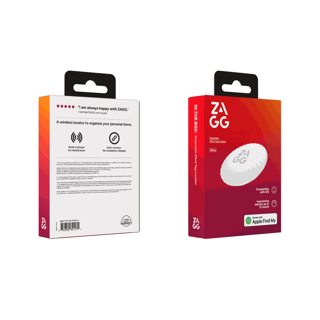 Thẻ xác định vị trí ZAGG ZFind Tag - White - 109917179
