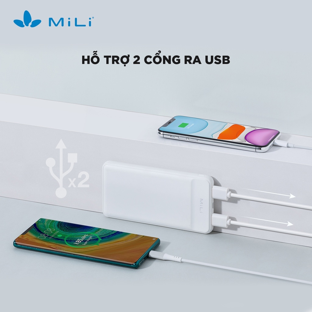 Sạc dự phòng MiLi Power Sunny Plus 10,000mAh/37V - HB-N10
