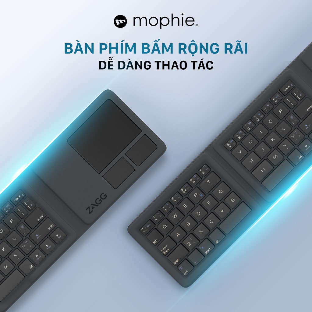 Bàn phím gấp 3 ZAGG Universal Keyboards - Tri Folding