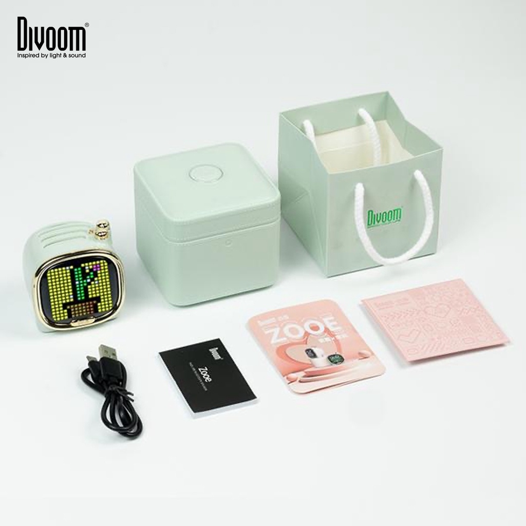 Loa Bluetooth Divoom Zooe màn hình LED 256 Full RG, thiết kế nhỏ gọn