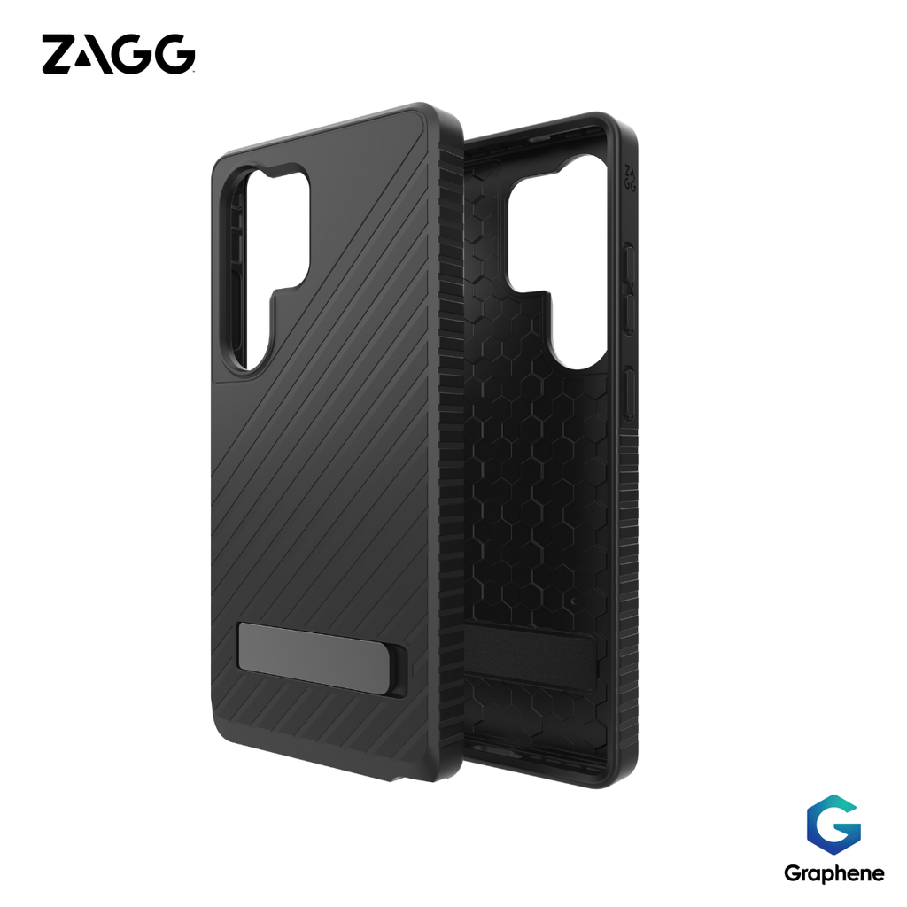 Ốp lưng Samsung S25 Ultra - ZAGG Denali Kickstand - Black