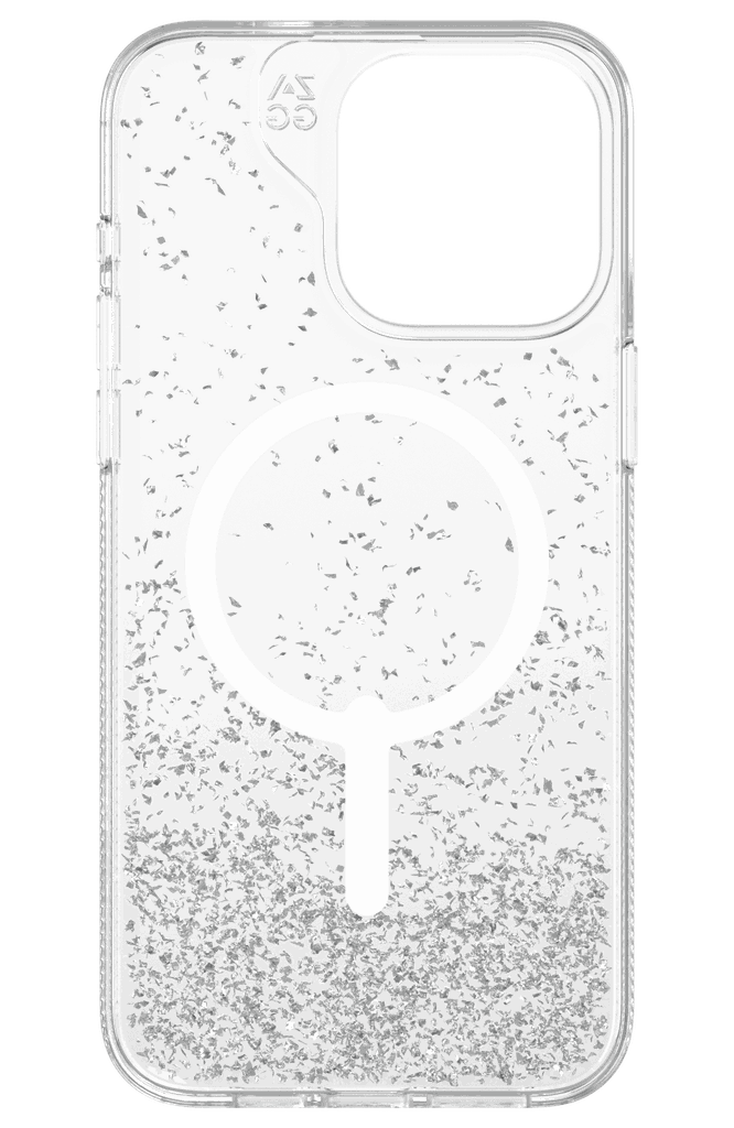 Ốp lưng iPhone 15 sesies- ZAGG ESNTL Glitter Snap - Silver