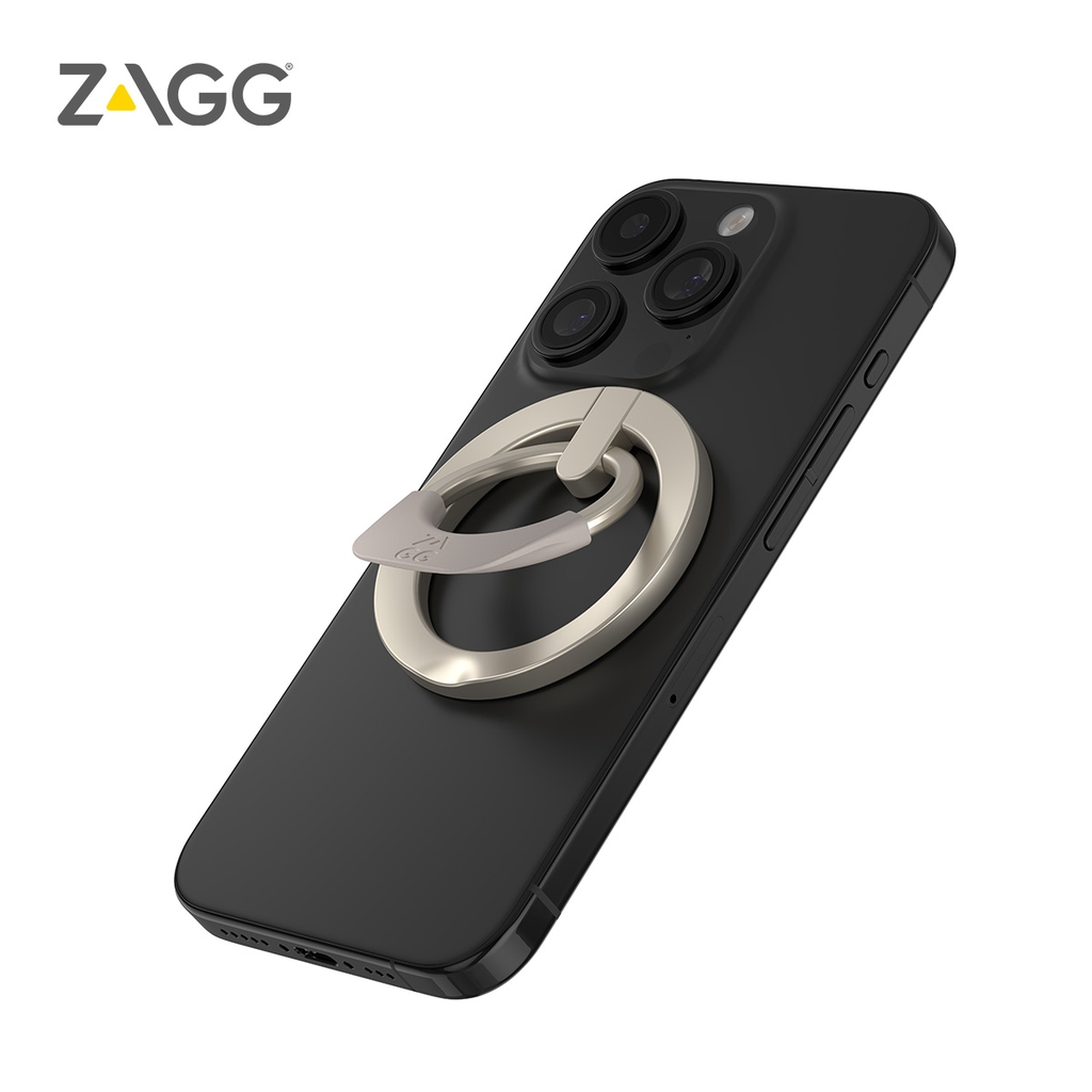 Vòng giữ điện thoại Zagg snap 360 - Black/ Nickel - Bảo hành chính hãng 1 năm